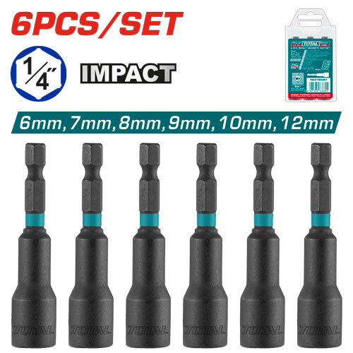 6PCS(6-12MM) طقم طربوش مغنطيس على مقدح