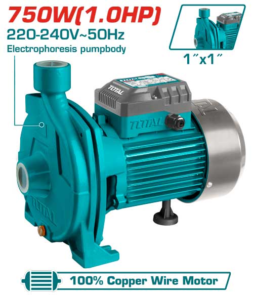750W 1HP 110L/MIN طرمبة مياه توربين