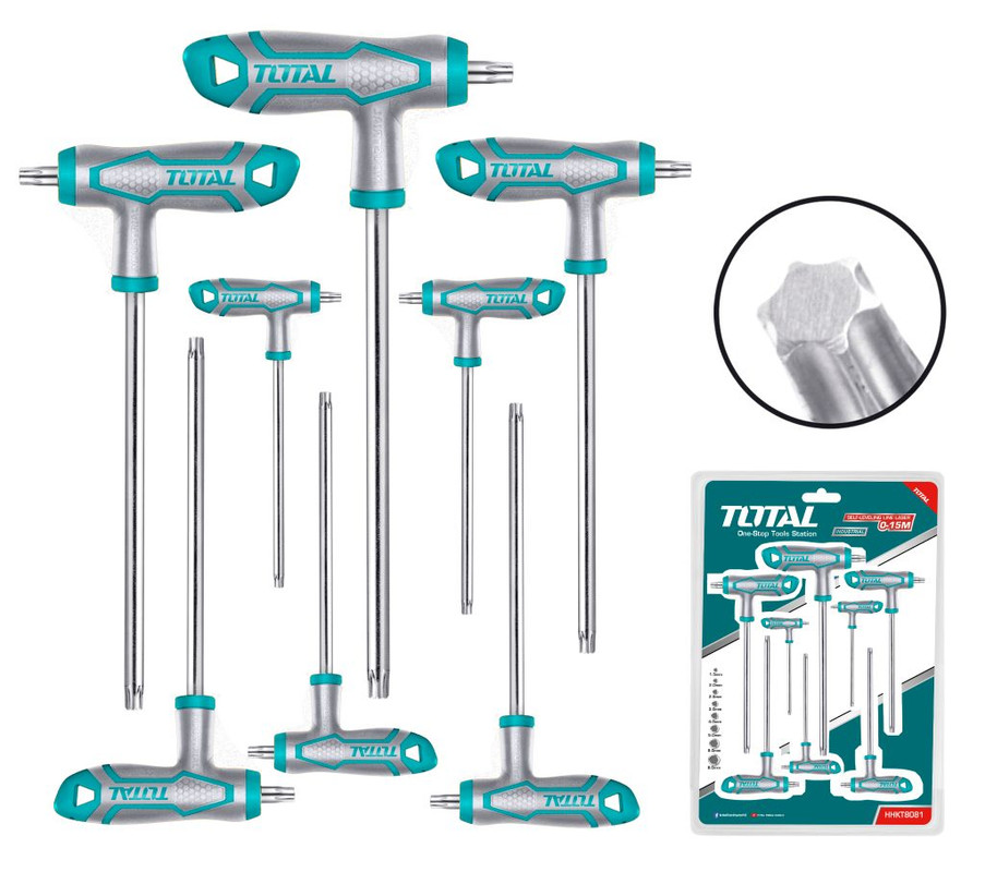 8 PCS T طقم مفتاح منجم مسكة