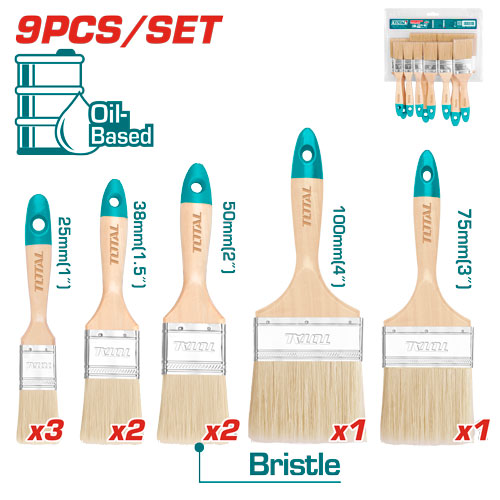 9 PCS طقم فراشي