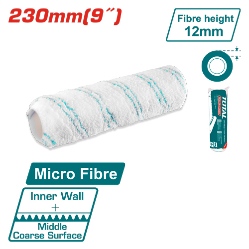 9"/12MM Microfibre خرطوشة رول دهان