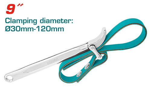 9"X120MM مفتاح فلتر زيت بقشاط