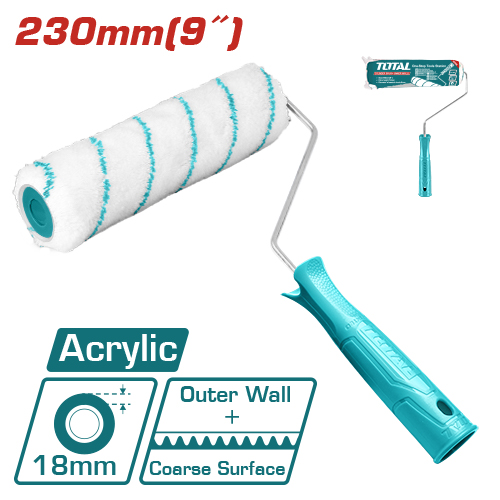 9"X18MM Acrylic مسكة رول دهان