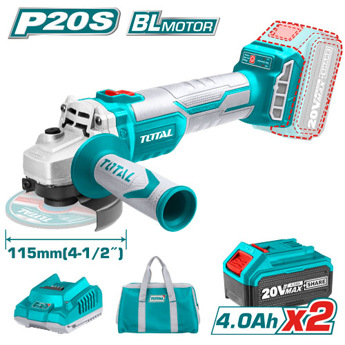 Brushless 20V صاروخ عالبطارية+2 بطارية كبيرة+شاحن