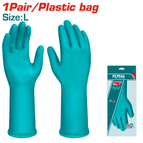 Large PVC كفوف بلاستيك سميك للعمار
