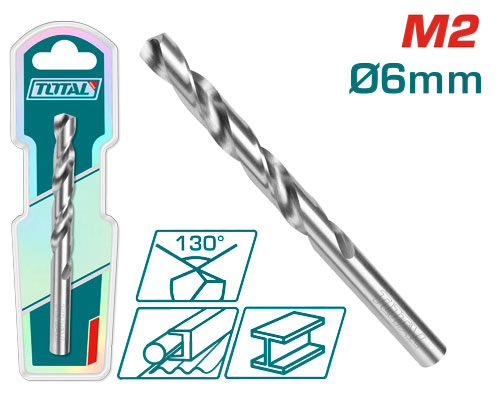 M2 HSS drill bit 6.0mm ريشة حديد صناعية