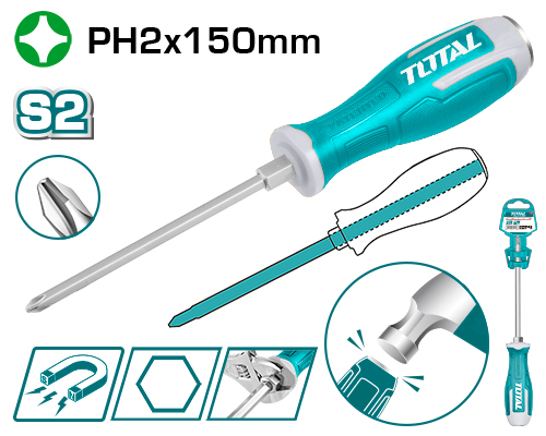 PH2X150MM مفك براغي ضرب صليب