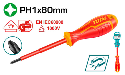 مفك براغي معزول PH 1*80