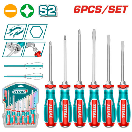 6Pcs طقم مفك براغي ضرب