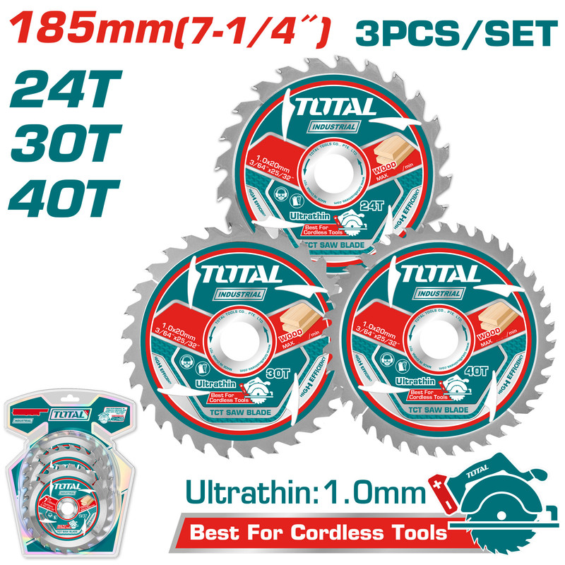 3PCSX7-1/4" طقم ديسك قص خشب