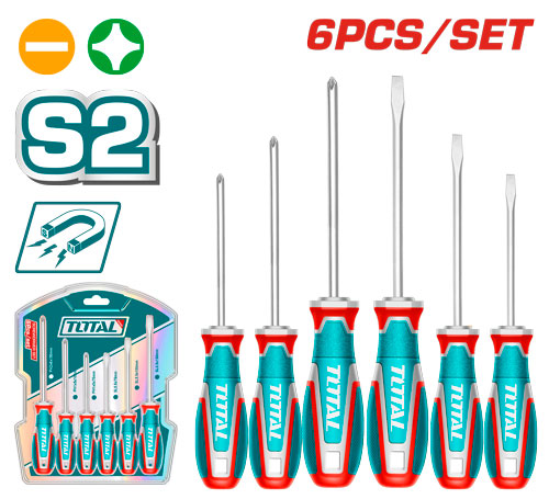 6 Pcs طقم مفكات براغي