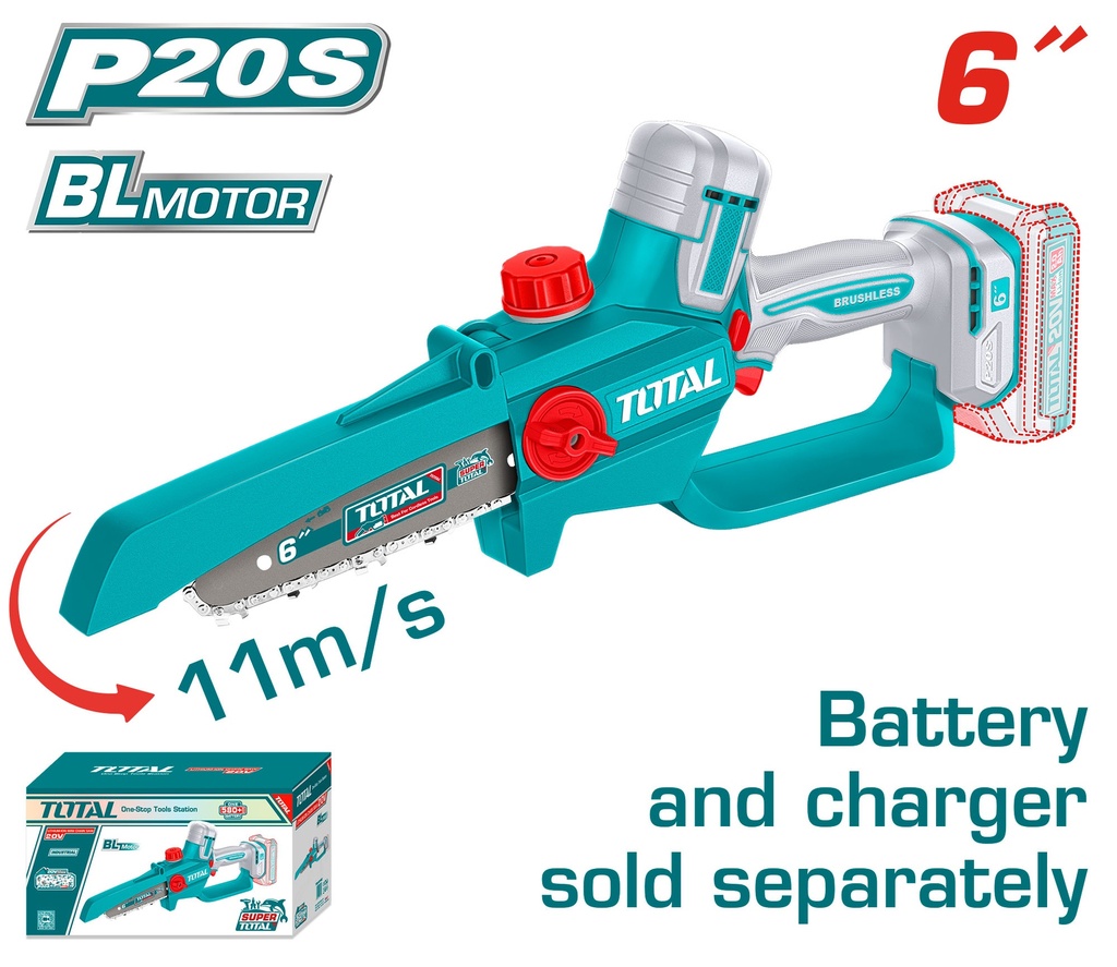 20VX6" (Tool only) منشار حطب بطارية