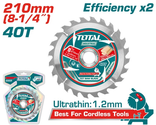 [TAC2332103] 210X25.4MM ديسك قص خشب 40 سن