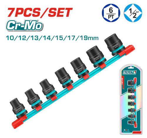 [THKISD12073] 7 Pcs 1/2"DR. Impact طقم طربوش