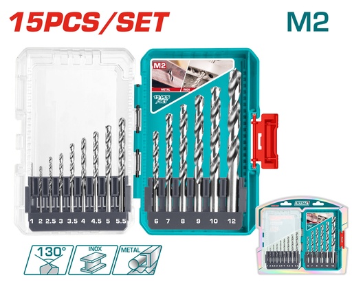 [TACSDL51508] 15PCS طقم ريش ستانلس