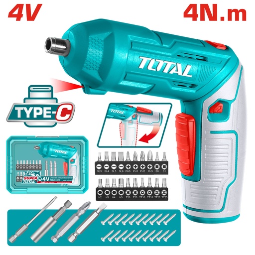 [TSDLI04425] 4V مفك بطارية قلم+شنطة+اكسسوار