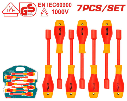 [THKISD0701] 7 Pcs طقم مفكات عزق معزول