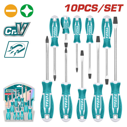 [THT250610] 10 PCS طقم مفك براغي