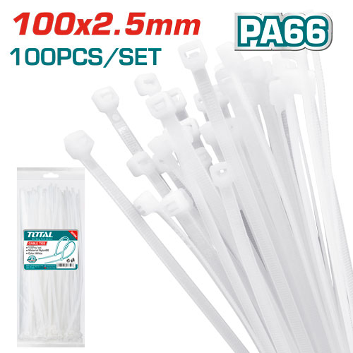 [THTCT1001] 100X2.5 mm رباط بلاستيك ابيض