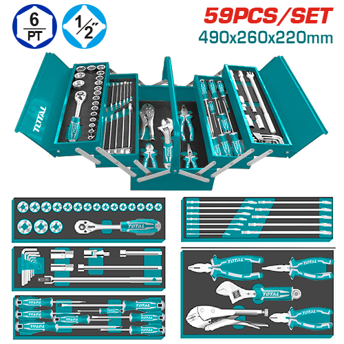 [THTCS121081] 108 PCS شنطة عدة حديد صناعية
