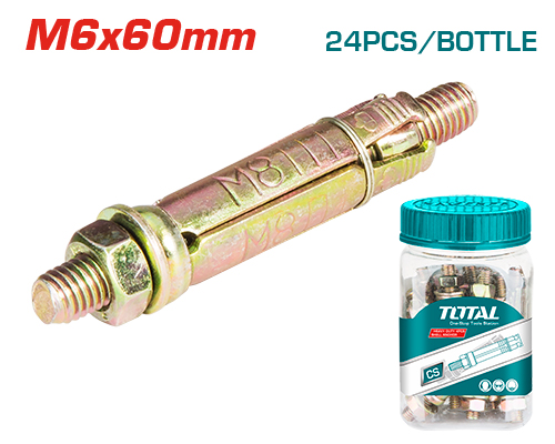 [WJHA0606021] 10MM 24 PCS علبة رولبولت عزقة