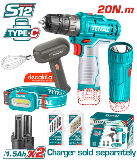 [TOSLI23115] 12V 4PCS مجموعة مقدح عالبطارية مع انتريك وضو بالراس