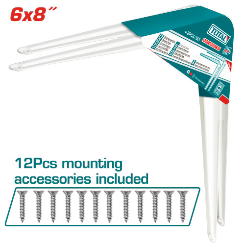 [TSB10608] 15x20 CM زوايا رف ابيض