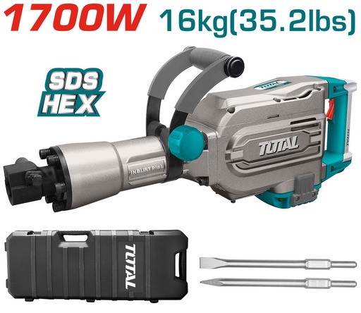 [TH215456] 1700W 16KG HEX كومبرسور تكسير زيت