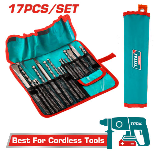[TACSD91701] 17pcs SDS plus طقم ريش وازاميل