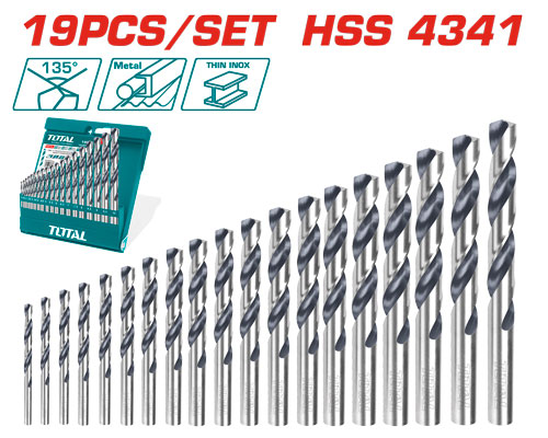 [TACSD0195] 19 PCS 1.0-10MM طقم ريش حديد
