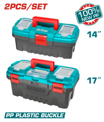 [TPBXK0021] 2 PCS 14",17"-طقم شنط عدة بلاستيك-ملاقط بلاستيك
