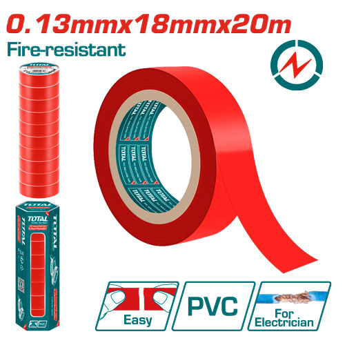 [THPET1012] 20M X 0.13MM شرتتون احمر