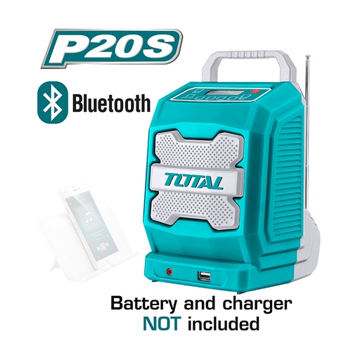 [TJRLI2001] 20V AUX+Bluetooth راديو عمل