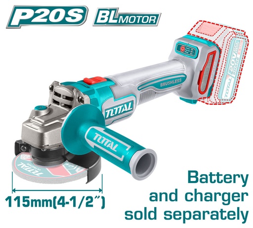 [TAGLI21154] 20V Brushless (Tool Only) (3000/9000rpm)  صاروخ عالبطارية