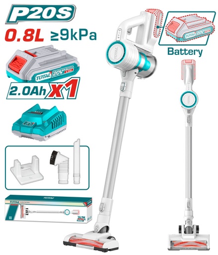 [TVLI2006] 20V مكنسة  فاكييوم عامود عالبطارية +1 بطارية+1 شاحن