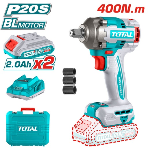 [TIWLI2040] 20VX400N.MX1/2''X2BX1C فرد شد طربوش على البطارية
