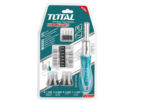 [TACSD30246] 24pcs طقم مفك طقطاق براغي و طربوش