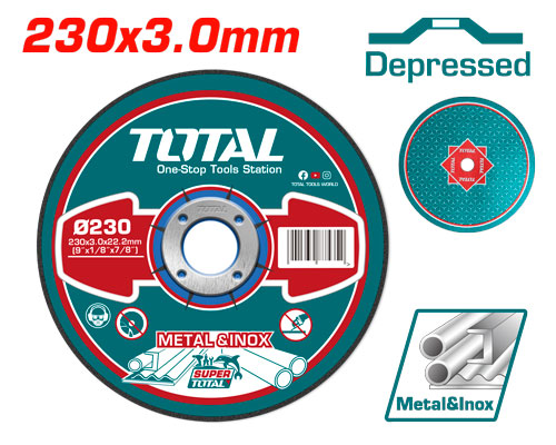 [TAC2212301HA] 25 PCS 230X3.0 MM ديسك قص حديد