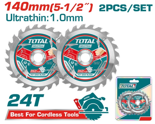 [TAC2331403] 2PCS 140X20MM طقم ديسك قص خشب 24 سن
