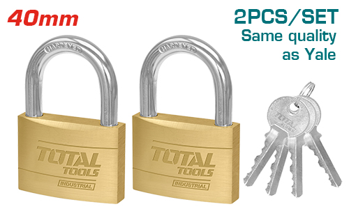 [TLK32T2402] 2PcsX40mm طقم اقفال نحاس مفتاح موحد