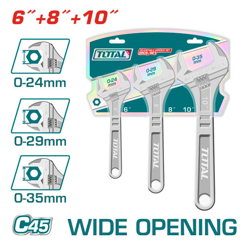 [THTK1013] 3 PCS طقم مفتاح انكليزي