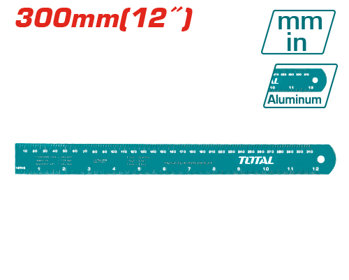 [TMT633002] 30CM مسطرة المنيوم