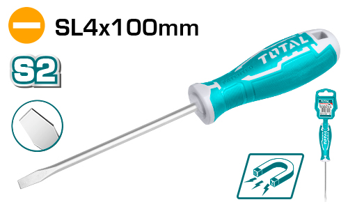 [THT264100] 4*100mm مفك براغي شق