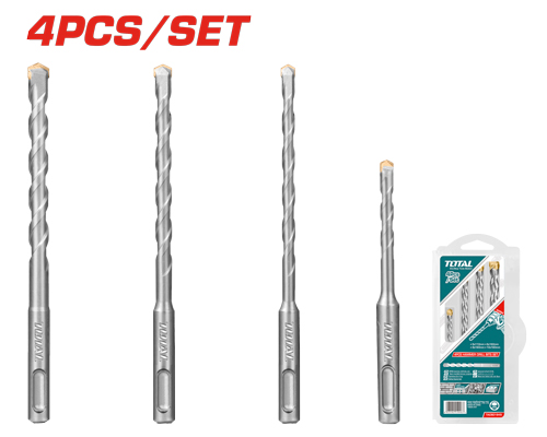 [TACSD1945] 4PCS SDS PLUS طقم ريش
