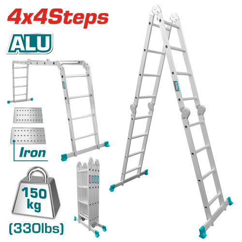 [THLAD04441] 4X4Steps سلم المنيوم متعدد الاستخدام