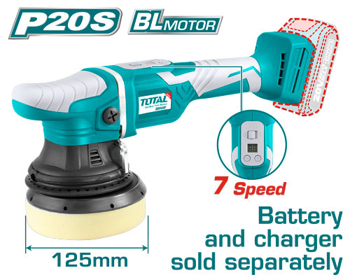 [TAPLI2002] 5" (2000-4800rpm) 20V صاروخ بولش عالبطارية (Tool Only)
