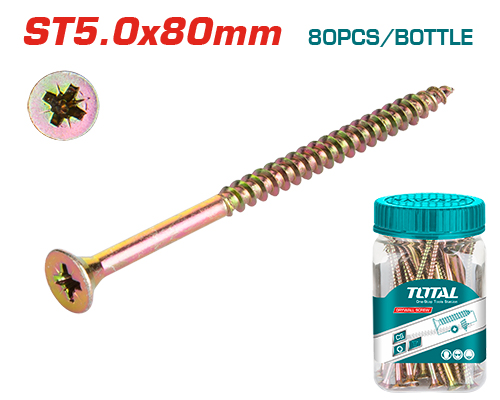 [WJBS5008011] 5.0X80mm   80pcs علبة براغي خشابي