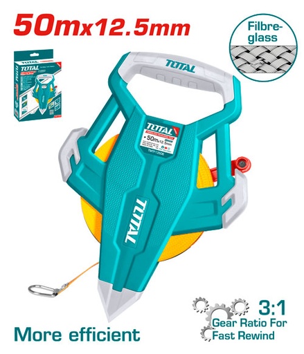 [TMTF13506] 50MX12.5MM  مازورة كيل براس فايبرغلاس