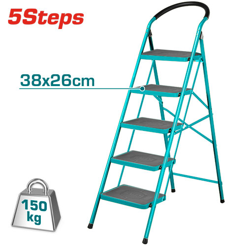 [THLAD09051] 5Steps سلم حديد درجة عريضة