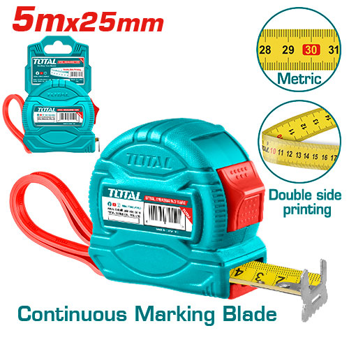 [TMT34525M] 5X25MM SS متر بلاستيك